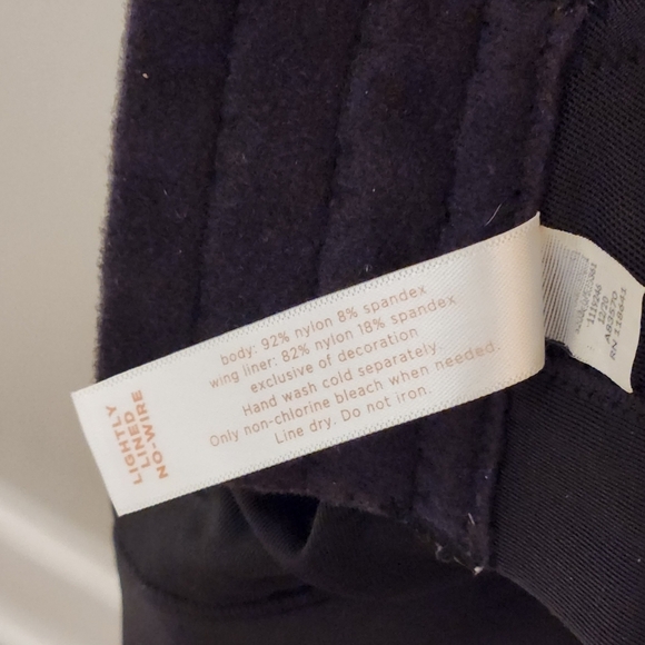 CACIQUE 48D BLACK Women's Intimate Bra - Picture 5 of 7